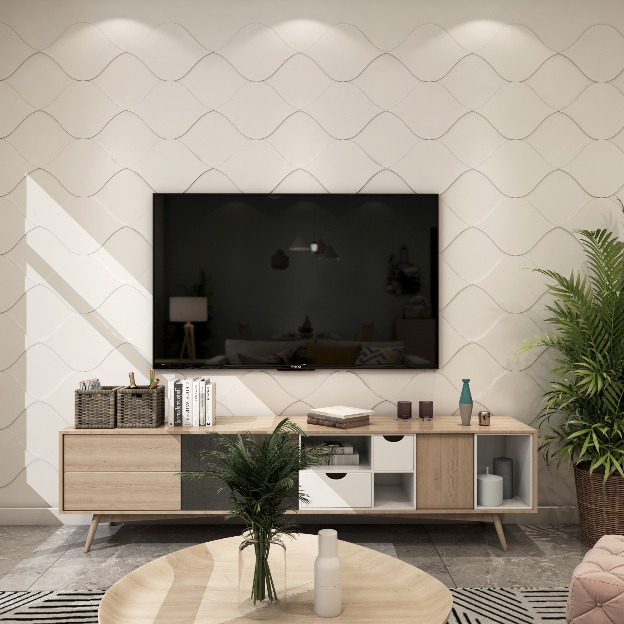 Wave Mid Century Wall Panels